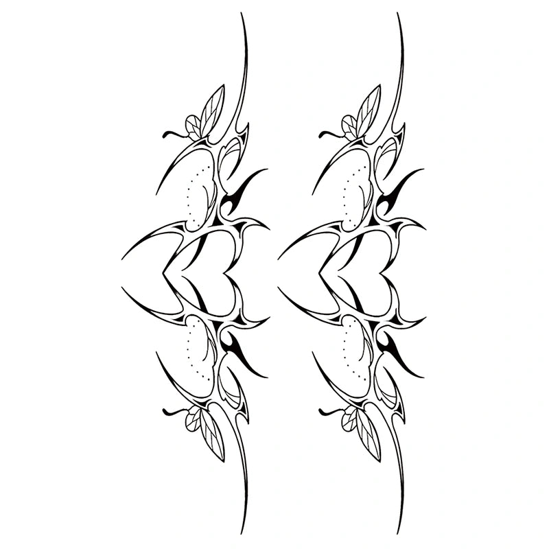 Heart Vine Tribal Set-InkOMG
