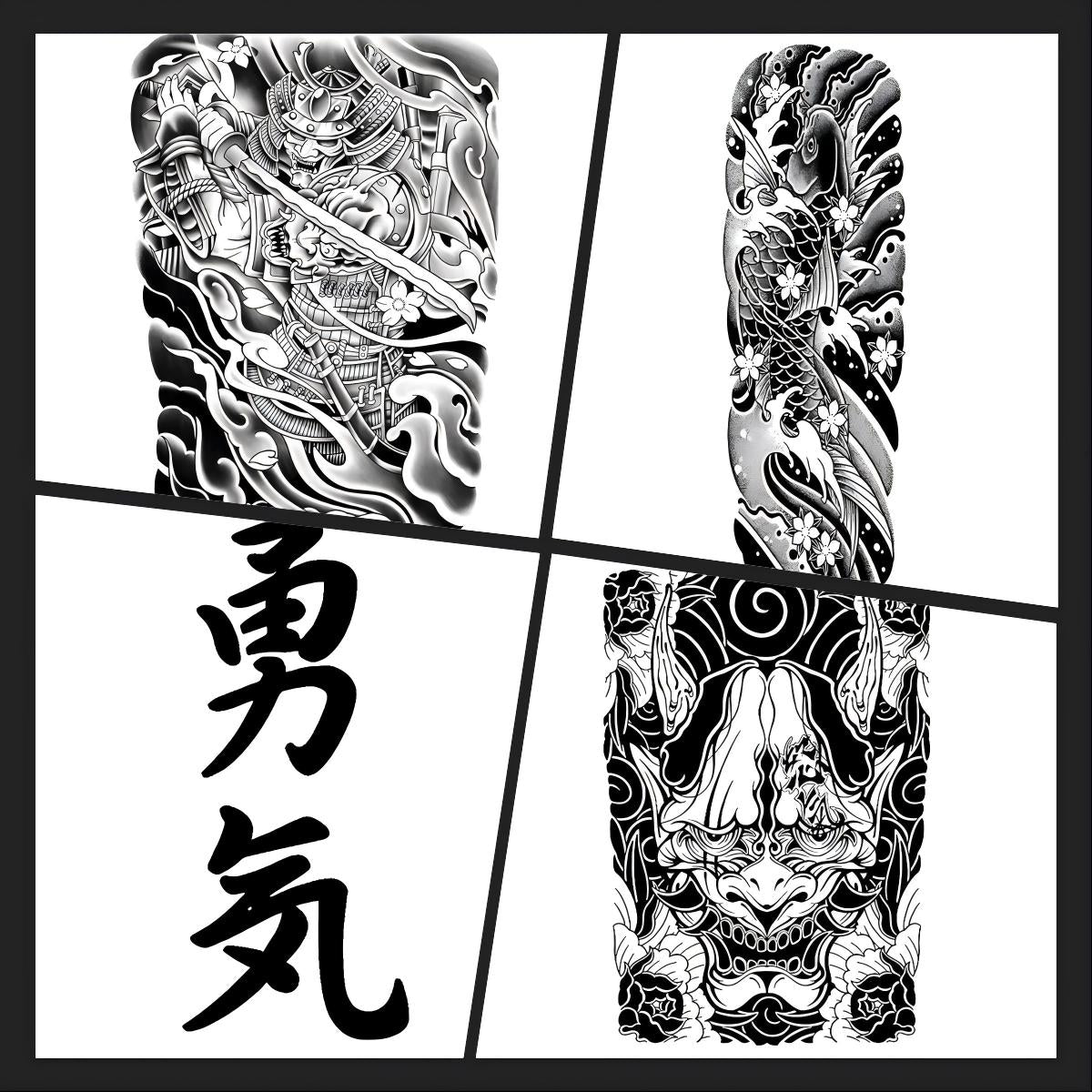 Japanese Irezumi Bundle – Samurai, Koi & Hannya