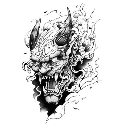 Japanese Oni Tattoo Designs