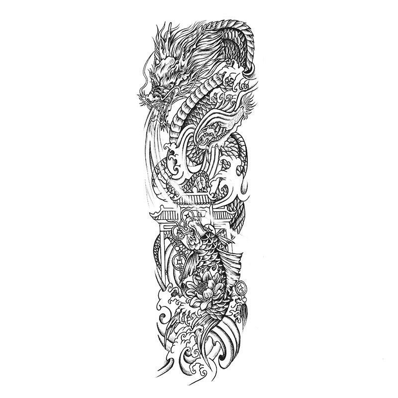 Koi Leaps Dragon Gate-InkOMG