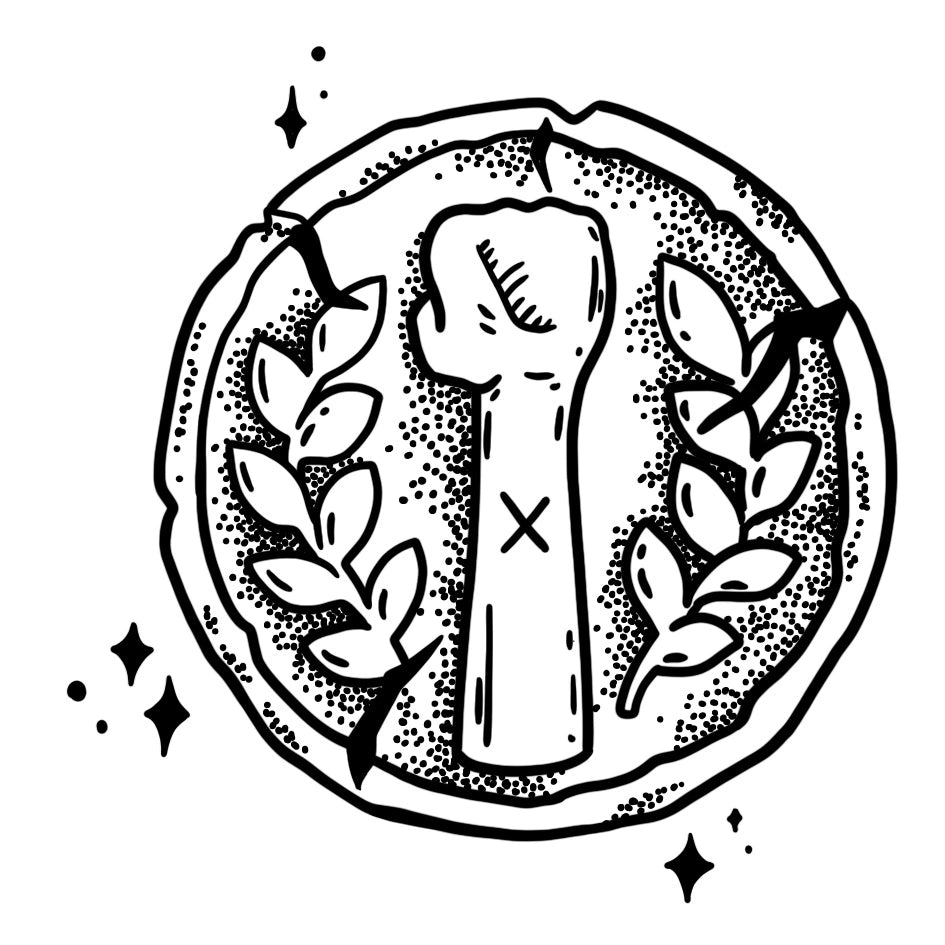 Laurel Fist Emblem tattoo design