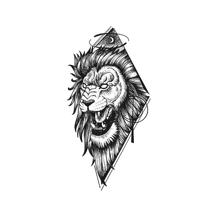 Lunar Lion Diamond-InkOMG