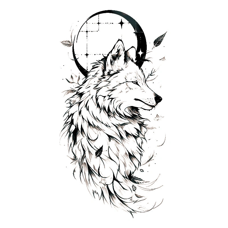 Moonlit Wolf-InkOMG