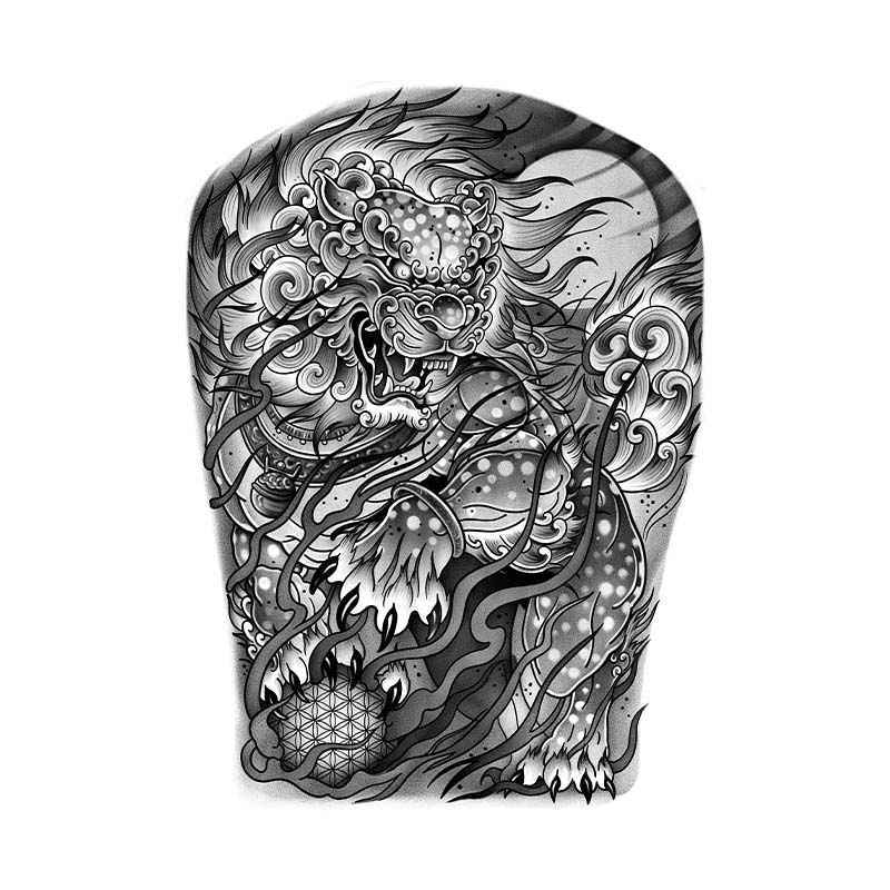 Mythic Qilin (Kirin) - Full Back tattoo design