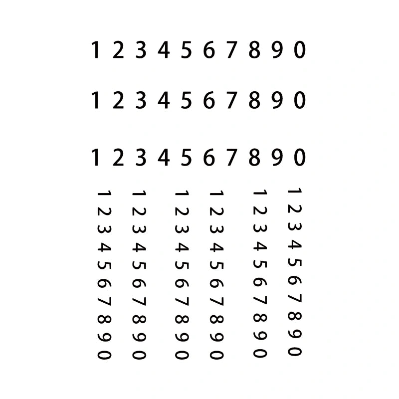 Number Set 0–9 - InkOMG