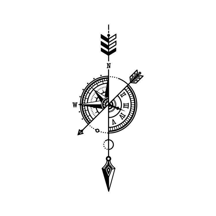 Geometric Compass & Clock