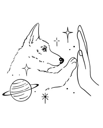 Puppy High Five tattoo design