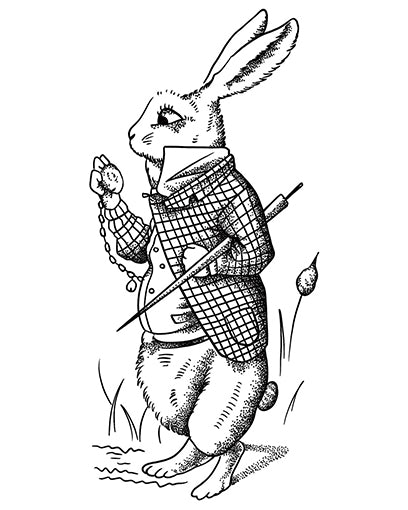 Rabbit Gentleman tattoo design