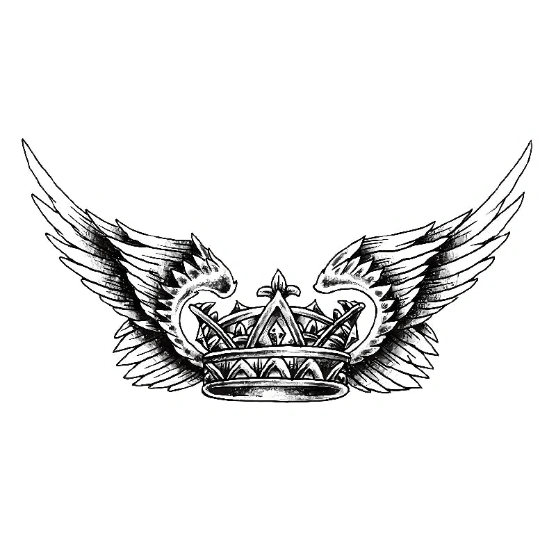 Royal Wings tattoo design