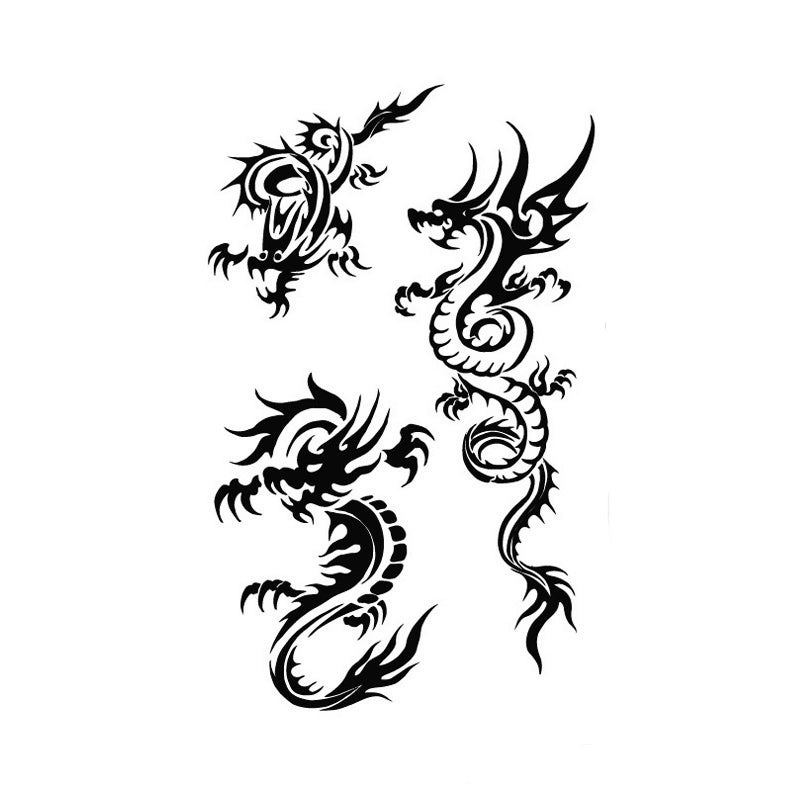 Tribal Dragon Trio-InkOMG