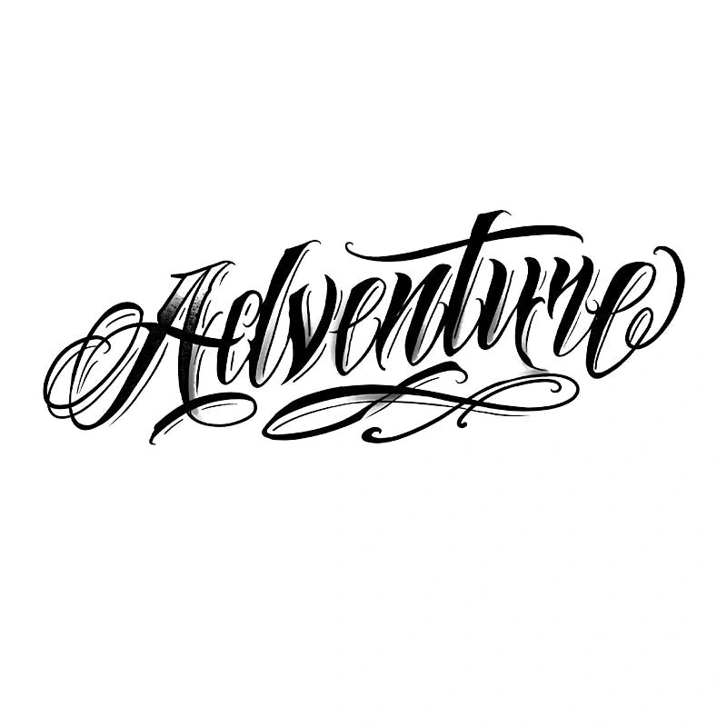 Adventure (Word Tattoo)