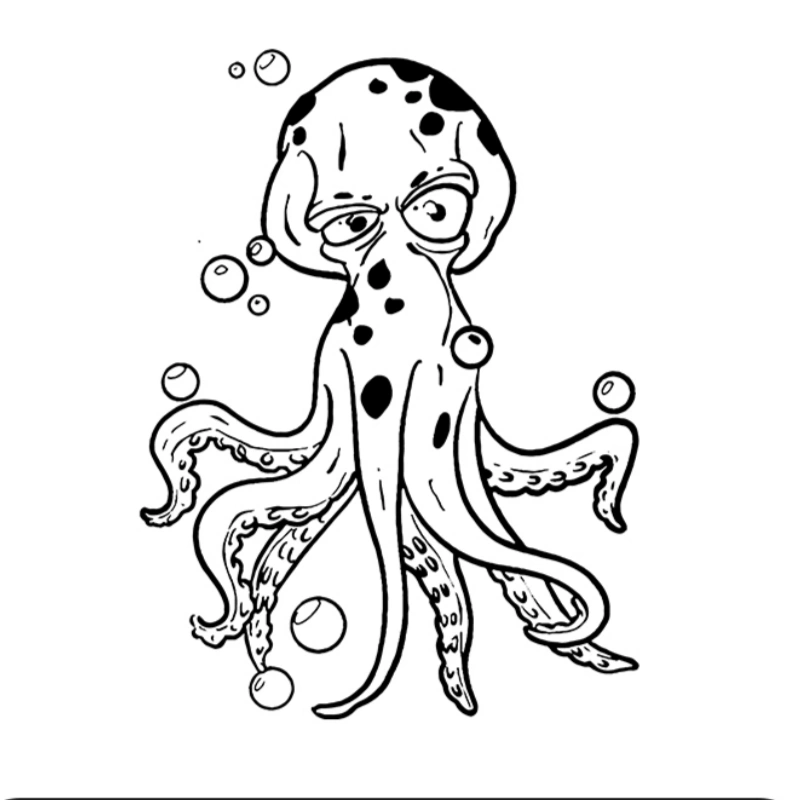 Verwirrter Oktopus