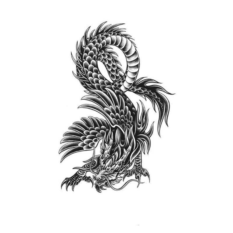 Winged Dragon Coil-InkOMG