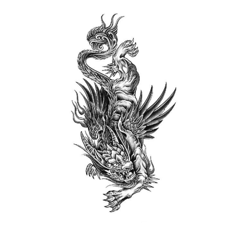 Winged Dragon Fury-InkOMG