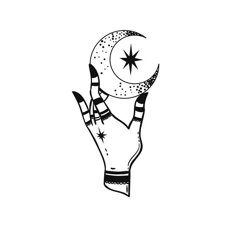 Moon on Fingertips - InkOMG
