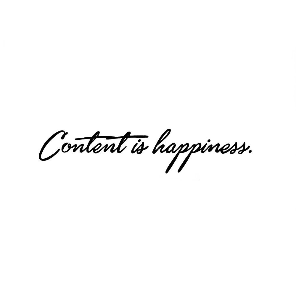 Content is Happiness