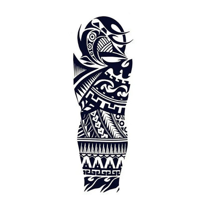 Polynesian Tribal Waves Tattoo Designs