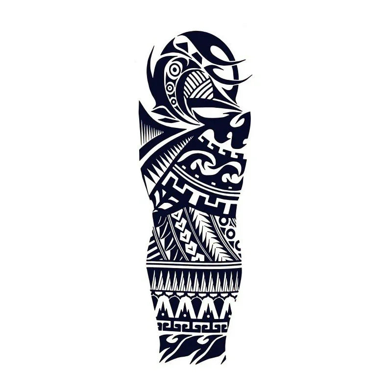 Polynesian Tribal Waves Tattoo Designs
