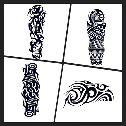 Power Waves & Tribal Set Tattoo Designs